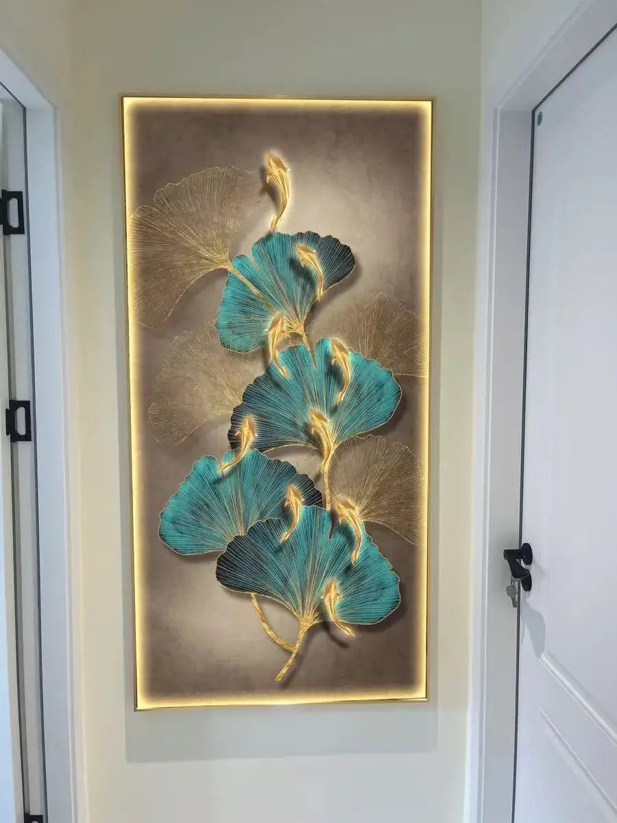 Ginkgo Mural LED Hanging Pendant Lamp