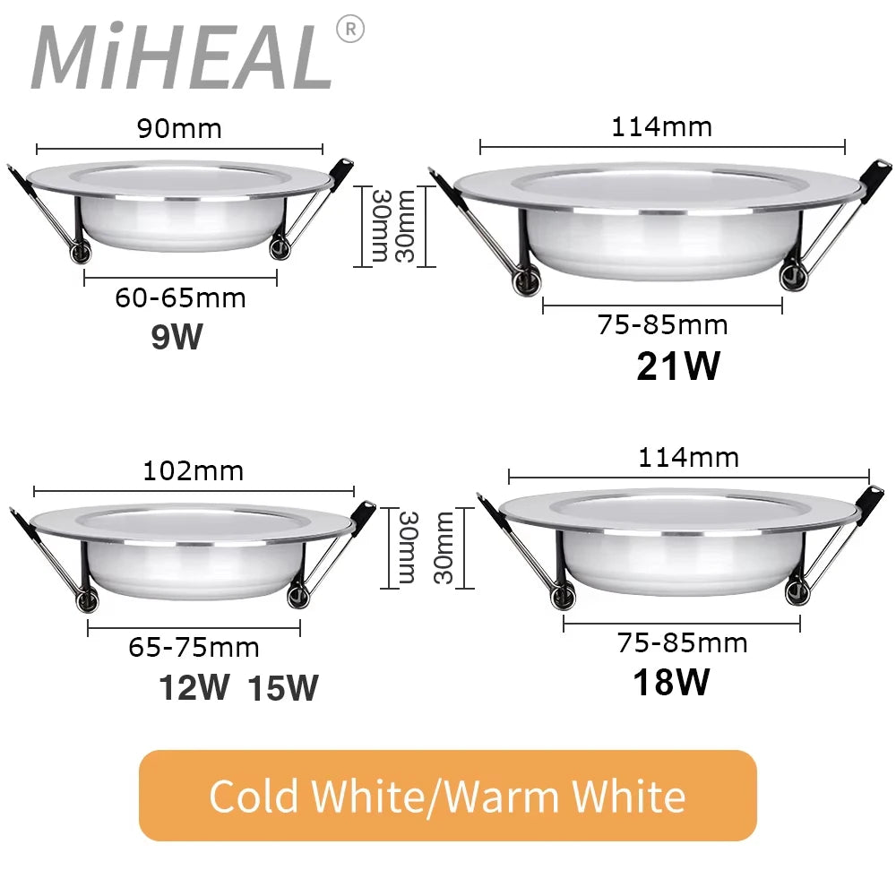 Recessed LED Tube Spotlight — 3W to 15W