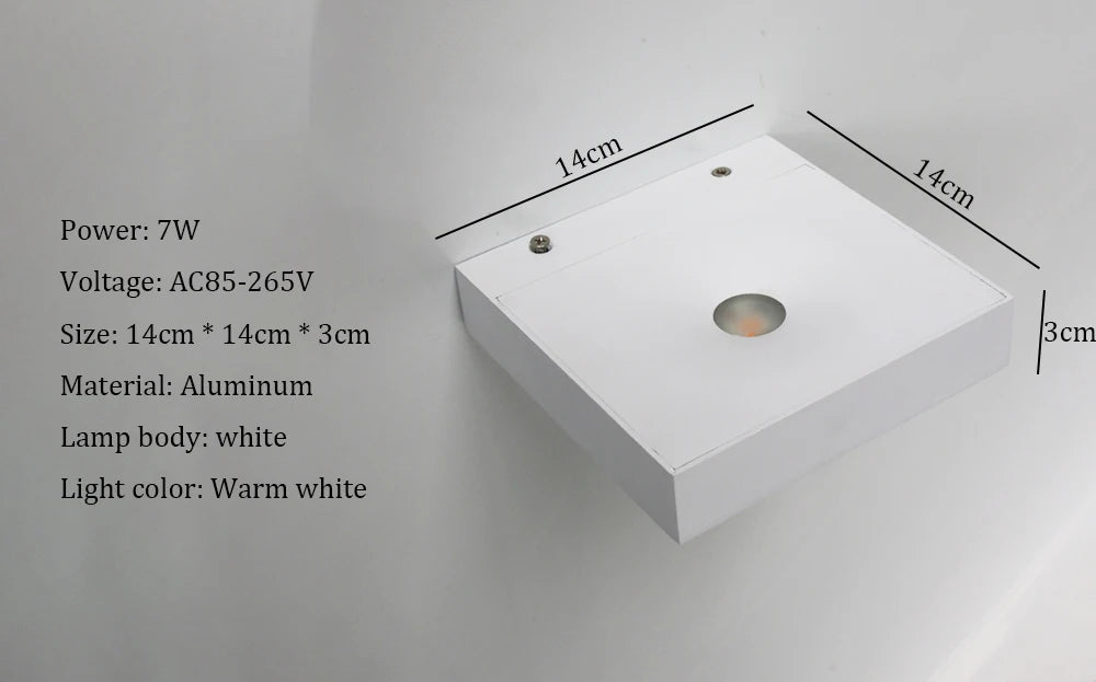 Indoor Wall Lamp Living Room Bedroom Bedside LED Wall Lamps Corridor staircase Single-sided Luminous Lights Background wall lamp