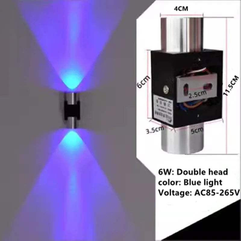 Indoor LED wall lamp 3W 6W aluminum lighting bedroom living room decoration corridor bar KTV lamp corridor wall lamp A85-265V