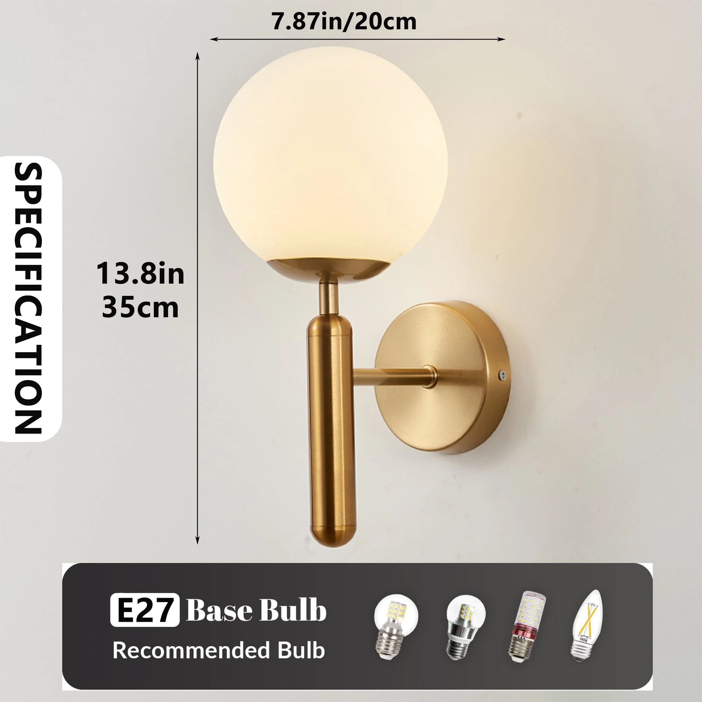 Modern Indoor LED Wall Light Fixture