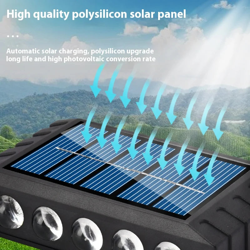 Solar Outdoor Wall Lamp — 4 to 10 LED