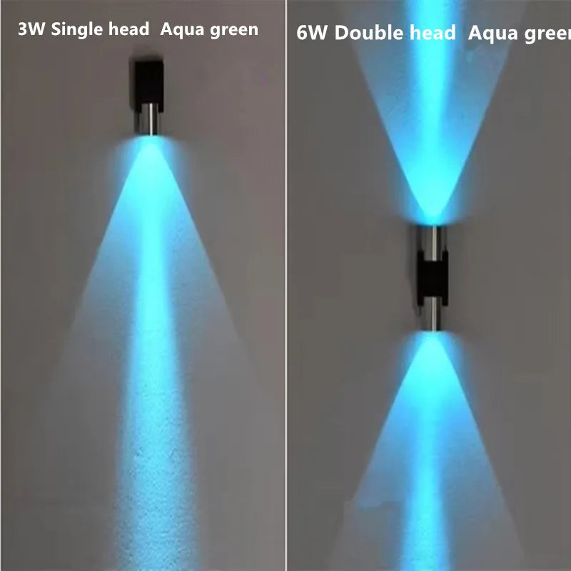 Indoor LED wall lamp 3W 6W aluminum lighting bedroom living room decoration corridor bar KTV lamp corridor wall lamp A85-265V