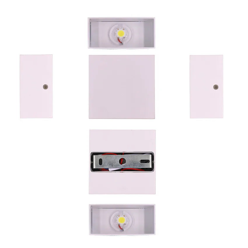 Indoor LED Wall Lamp 6W Living Room Bedside Corridor Aisle Hallway Wall Light UP and Down Aluminium 110V 220V