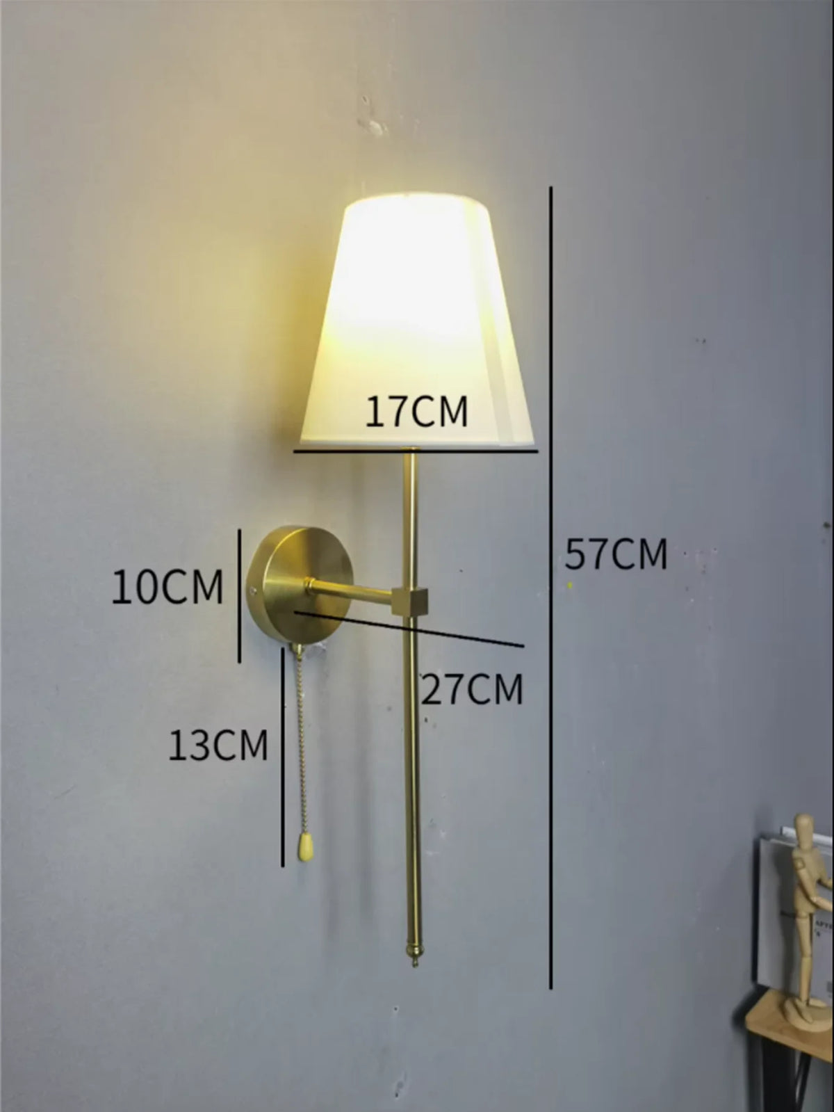 Nordic Minimalist Fabric Shade Wall Sconce