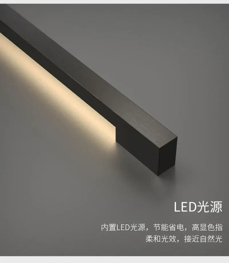 Indoor Atmosphere Handle Wall Lamp Creative LED Strip Linear Lamp Modern Simple Nordic Living Room Decor Wall Lights