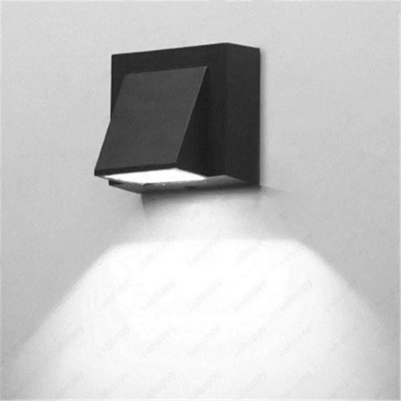 Outdoor LED Wall Light Waterproof IP65 Plastic Wall Sconce AC110V 220V Balcony Garden Porch Decorative Lighting Fixture for Home