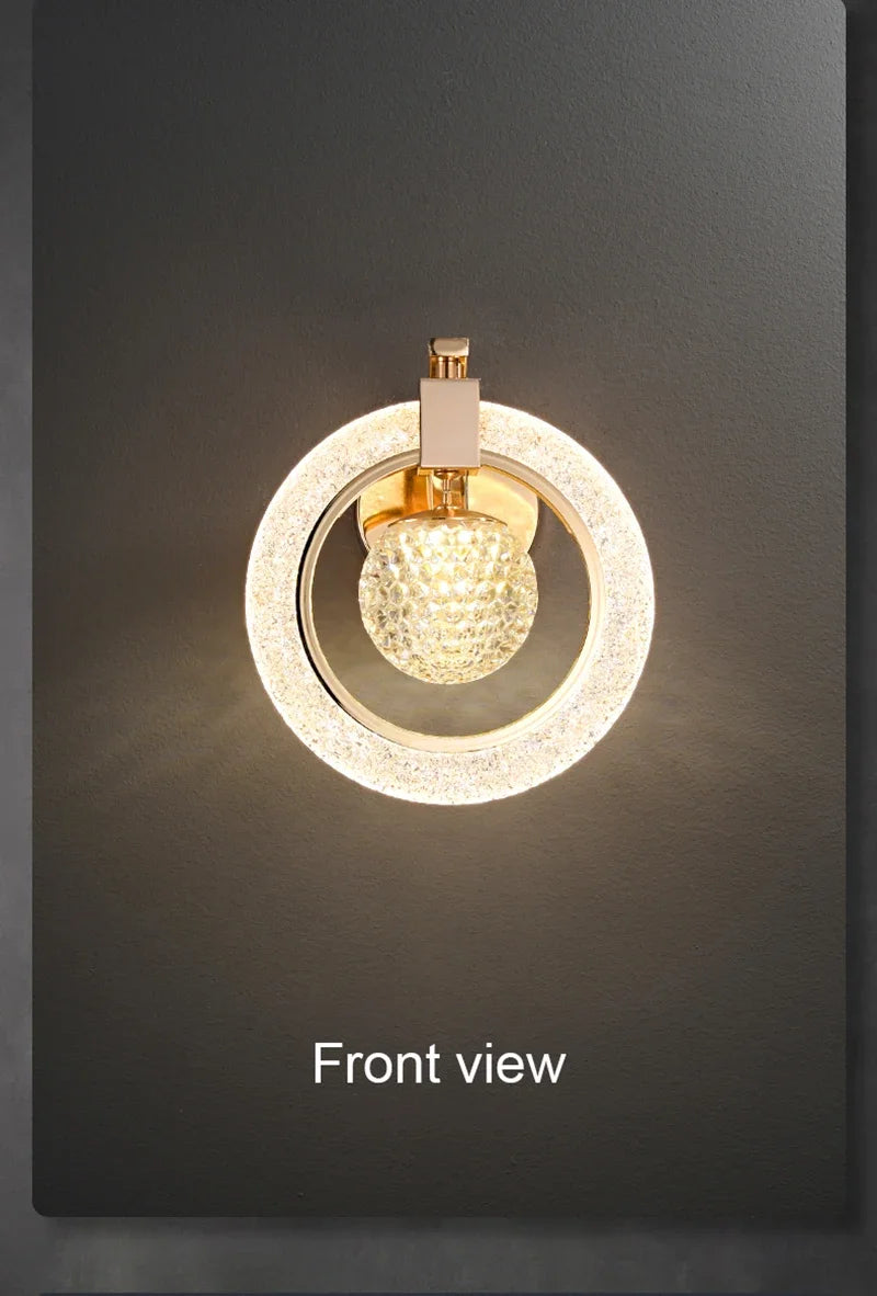 LED Wall Light Indoor Lighting Home Decoration Living Room Study Aisle Stair Corridor Bedroom Bedside Nordic Luxury Wall Sconce