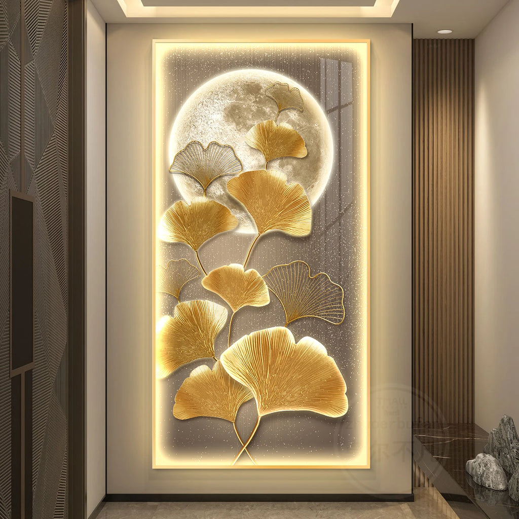 Ginkgo Mural LED Hanging Pendant Lamp
