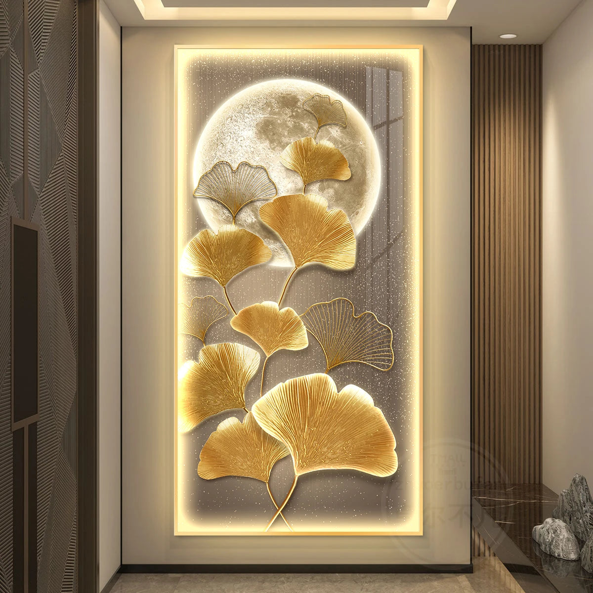 Ginkgo Mural LED Hanging Pendant Lamp