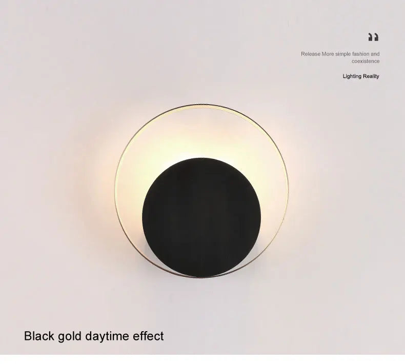 Indoor LED Wall Lamp Living Room Decoration Wall Light Home Lighting Fixture Round Loft Stair Bedroom Bedside Lights AC90-260V