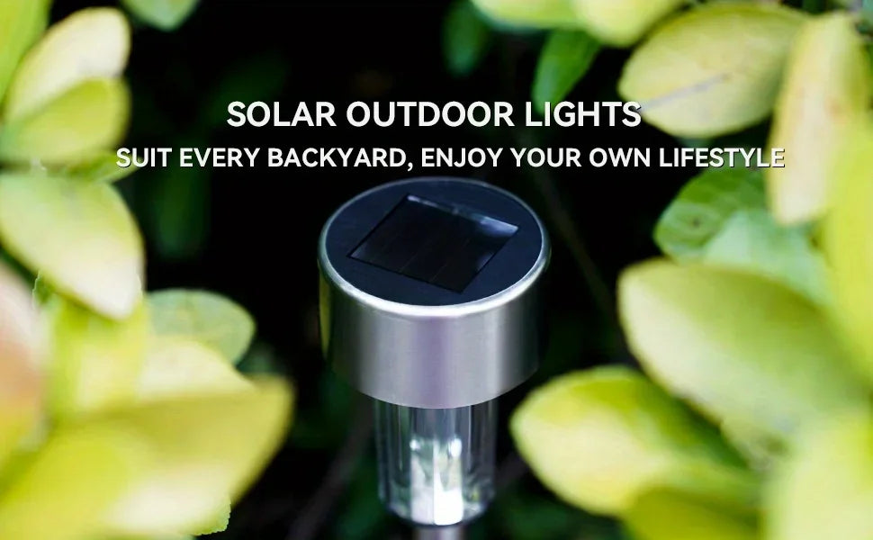 Outdoor Solar Lights Garden Lights Solar Powered Lamp Lantern Waterproof Landscape Lighting Pathway Yard Lawn Garden Decoration