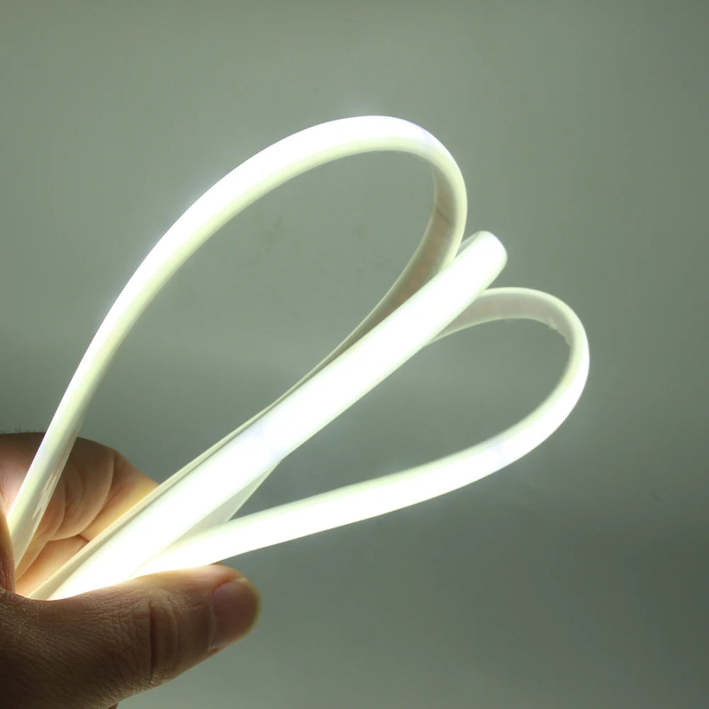LED Strips 220V Waterproof COB LED Strip Light 240Leds/M 3000K 4000K 6000K Home Decor Flexible Ribbon Linear Lighting