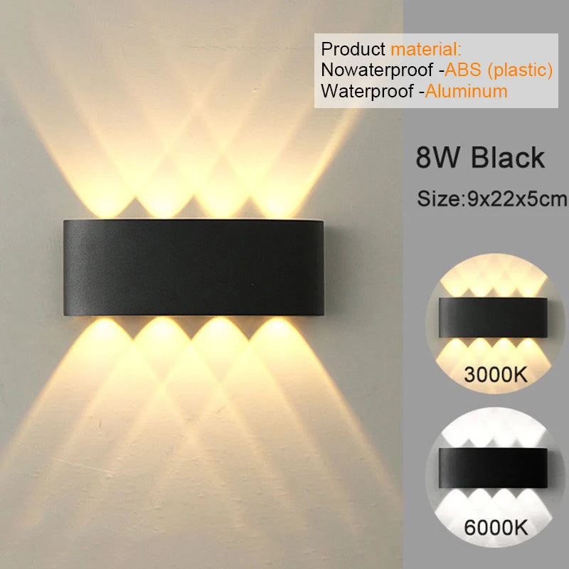 Up-Down LED Wall Sconce — Indoor & Outdoor