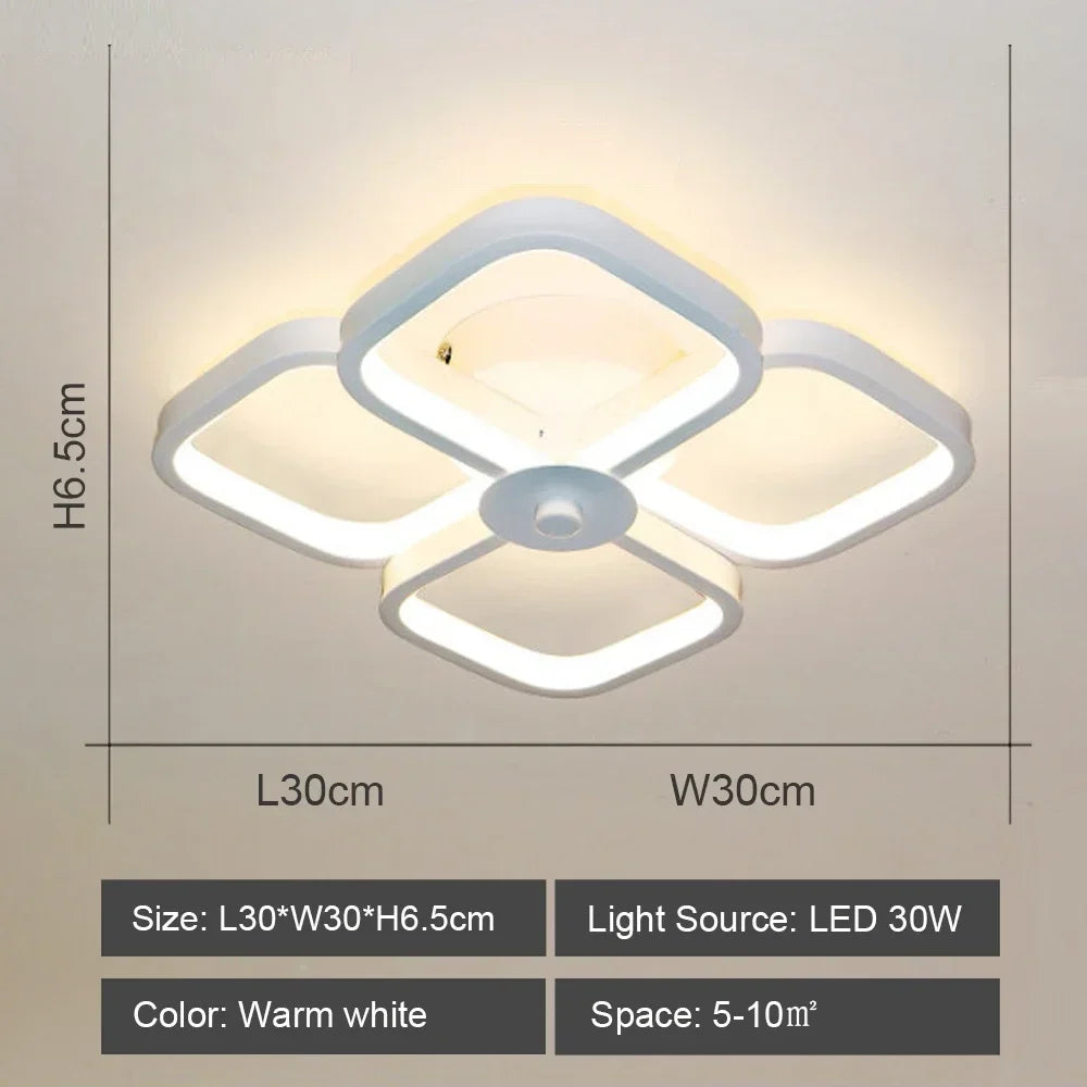 Indoor LED Lighting Fixtures Lack Led Aisle Ceiling Light Modern Lamps Square Shape Surface Living Room Household Deco Hallway
