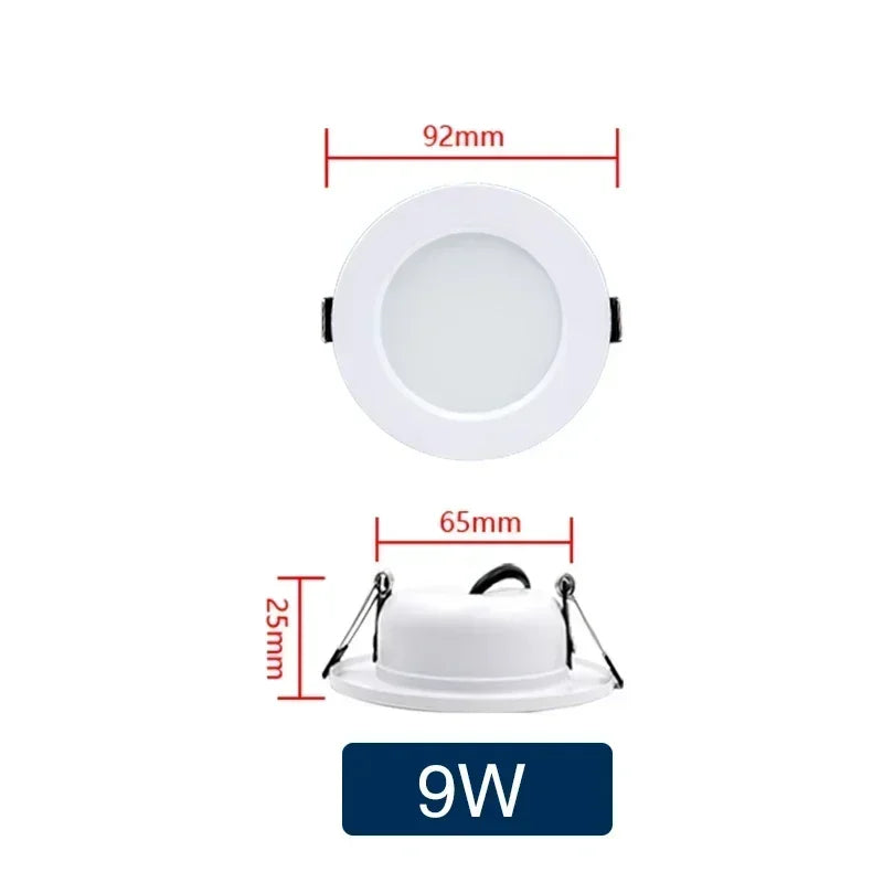 Round LED Downlight — 5W to 18W