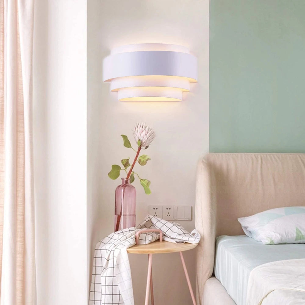 Nordic Style Indoor Lighting E27 LED Wall Lights Modern Up Down Bedside Lamp Fixture Sconce Indoor Corridor Living Room Bedroom