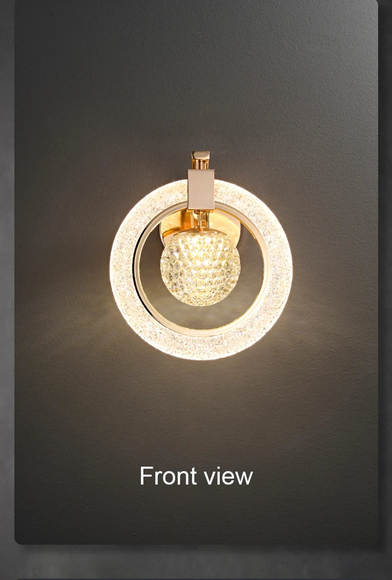 LED Nordic Wall Light Indoor Lighting Wall Sconces Home Decoration Living Room Study Corridor Aisle Stairs Bedroom Bedside Lamp