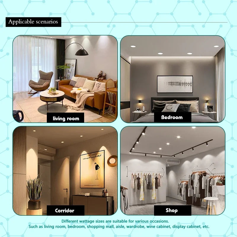 Round LED Downlight — 5W to 18W