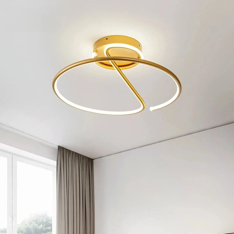 Living Room Lamp LED Chandeliers Indoor Lighting Light Fixture Kitchen Lustre Lamps White Chrome Lamp Fixture Home Decor