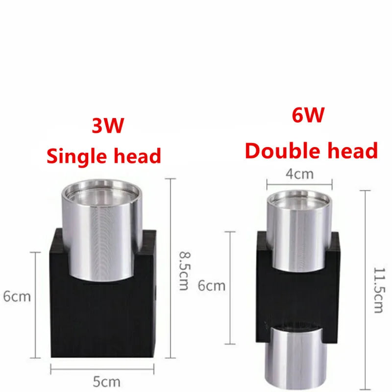 Indoor LED wall lamp 3W 6W aluminum lighting bedroom living room decoration corridor bar KTV lamp corridor wall lamp A85-265V