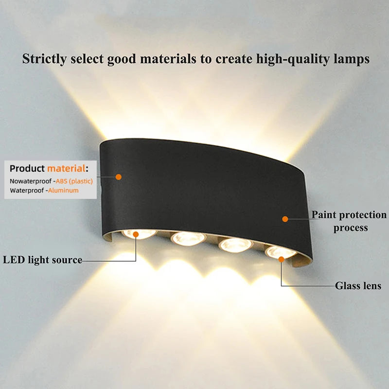 Up-Down LED Wall Sconce — Indoor & Outdoor