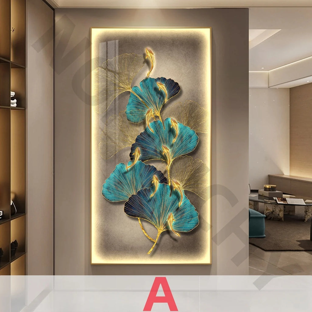 Ginkgo Mural LED Hanging Pendant Lamp