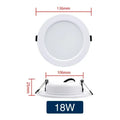 Round LED Downlight — 5W to 18W