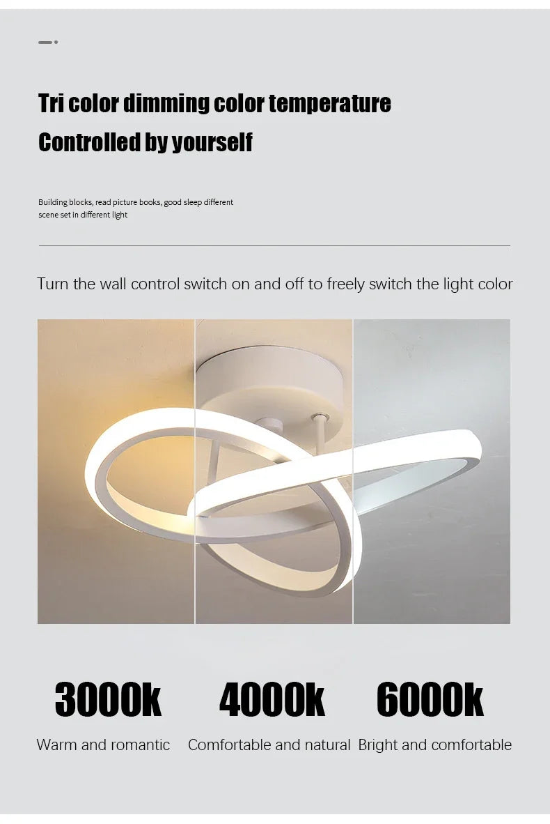 Modern LED Ceiling Light Corridor Lighting Fixture Minimalist Line Lamps Aisle Entryway Staircase Corner Indoor lighting