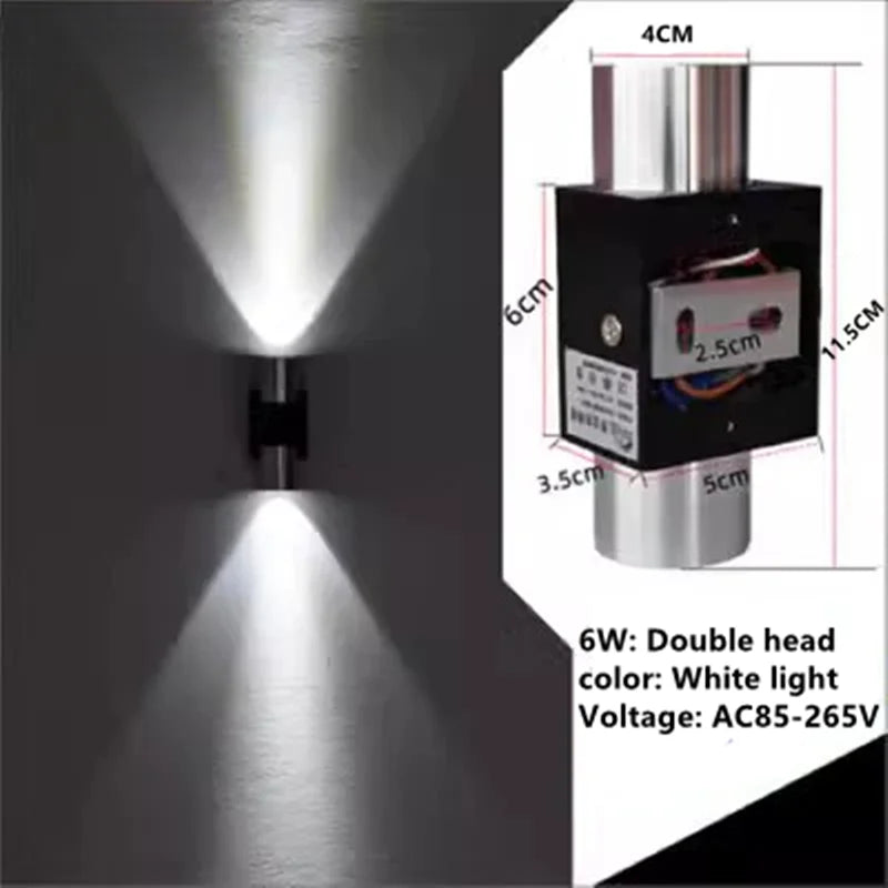 Indoor LED wall lamp 3W 6W aluminum lighting bedroom living room decoration corridor bar KTV lamp corridor wall lamp A85-265V