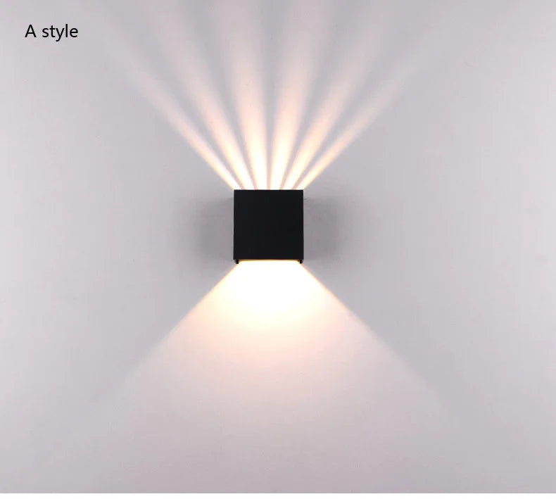 Outdoor Simple LED Wall Lamp Porch Garden Corridor Modern Indoor Wall Sconce Courtyard Landscape Lighting Waterproof IP65