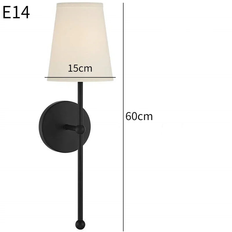 Nordic Minimalist Fabric Shade Wall Sconce