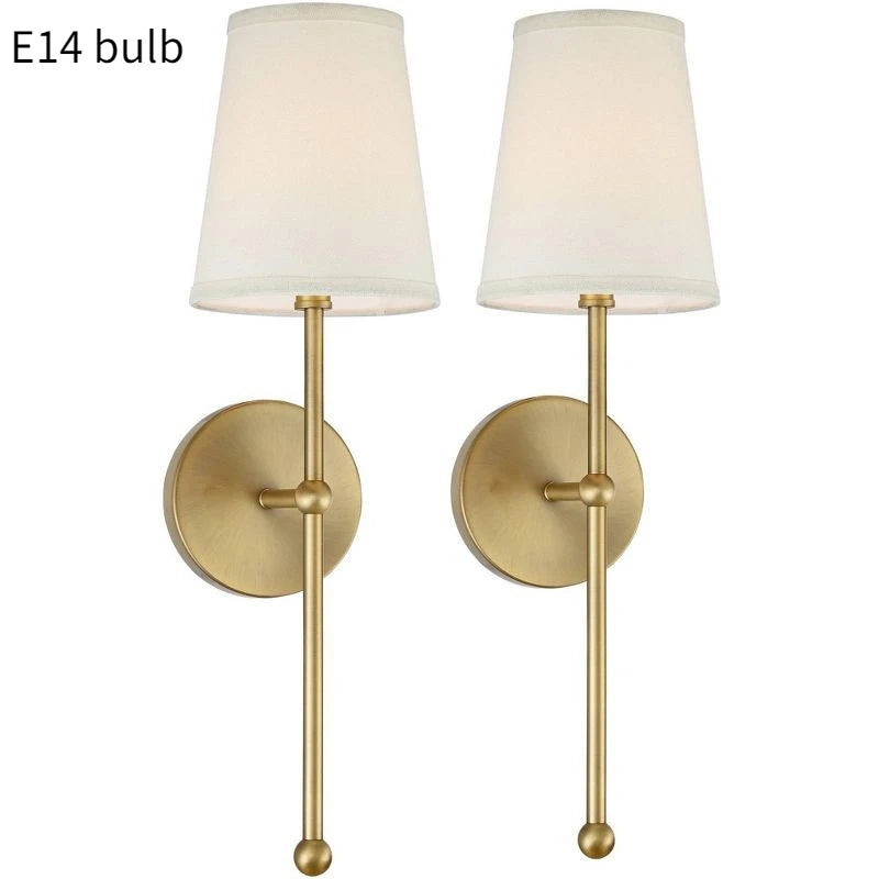 Nordic Minimalist Fabric Shade Wall Sconce