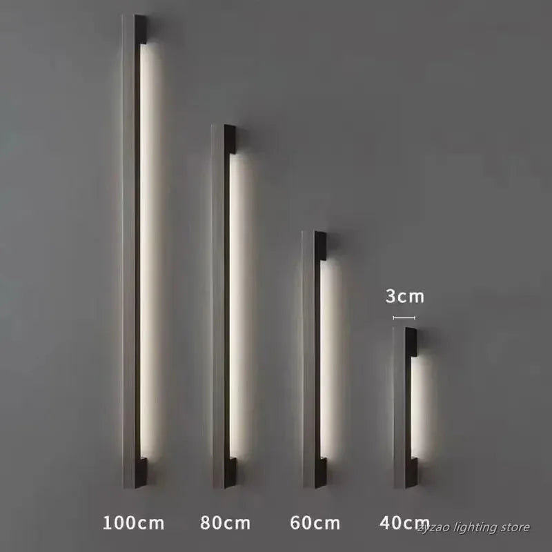 Indoor Atmosphere Handle Wall Lamp Creative LED Strip Linear Lamp Modern Simple Nordic Living Room Decor Wall Lights
