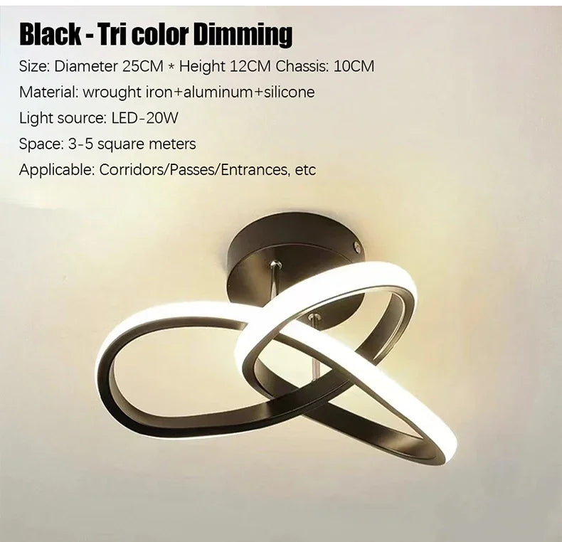 Modern LED Ceiling Light Corridor Lighting Fixture Minimalist Line Lamps Aisle Entryway Staircase Corner Indoor lighting