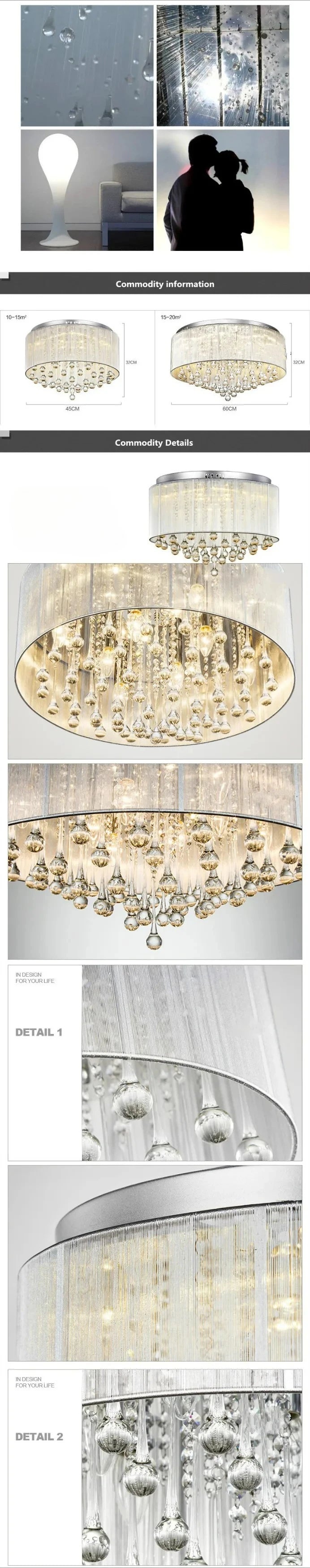 Modern Ceiling Lights for Indoor Home Lighting Led Lamps for Living Room
