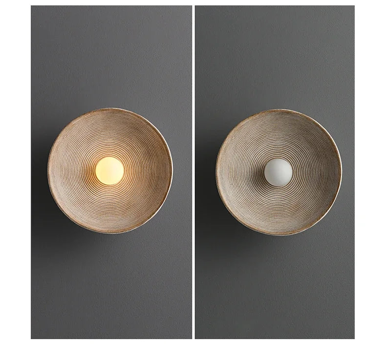 Indoor wall lamp.Retro style.Bedroom bedside lamp.Kitchen, study, balcony, corridor decoration.Resin material.Home lighting