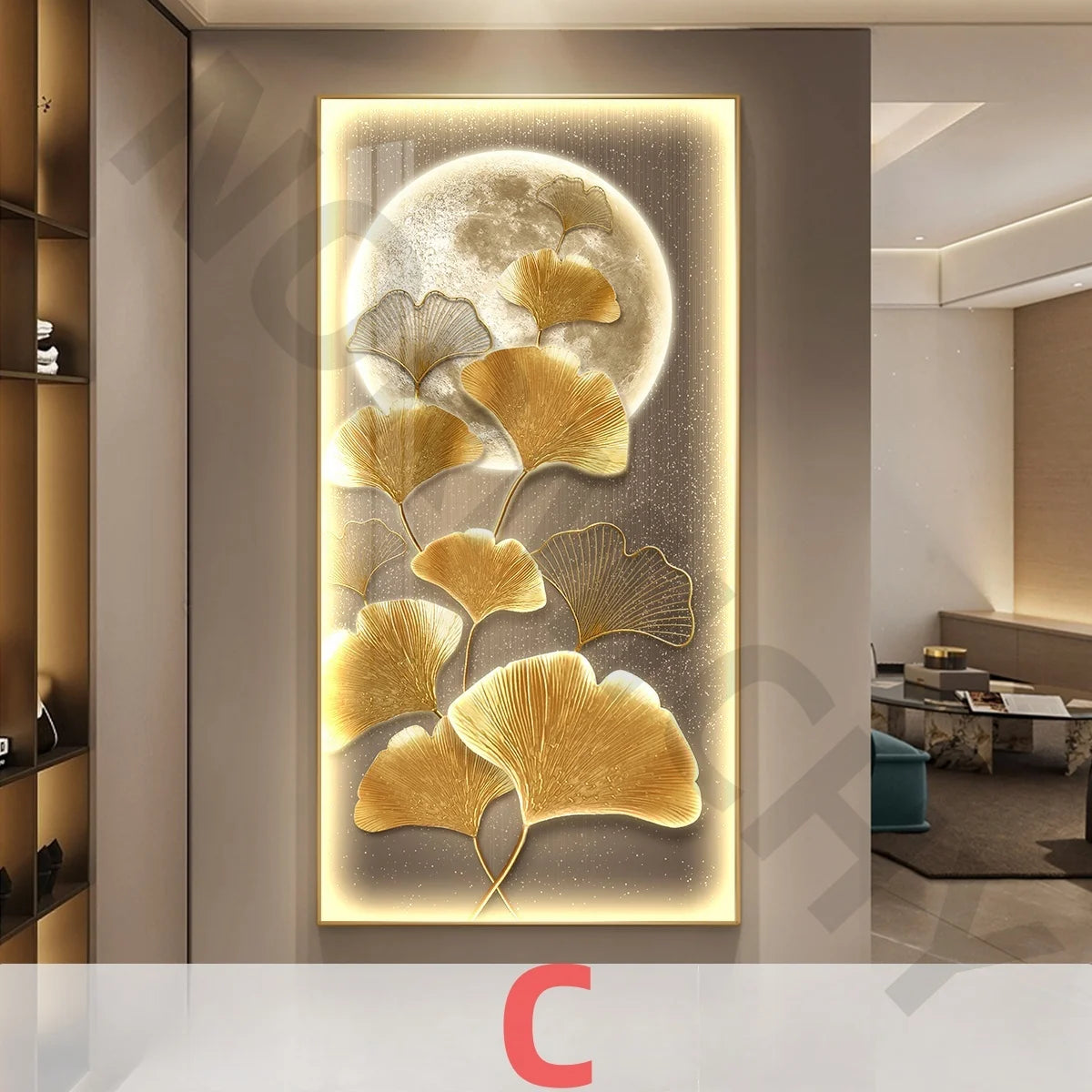 Ginkgo Mural LED Hanging Pendant Lamp