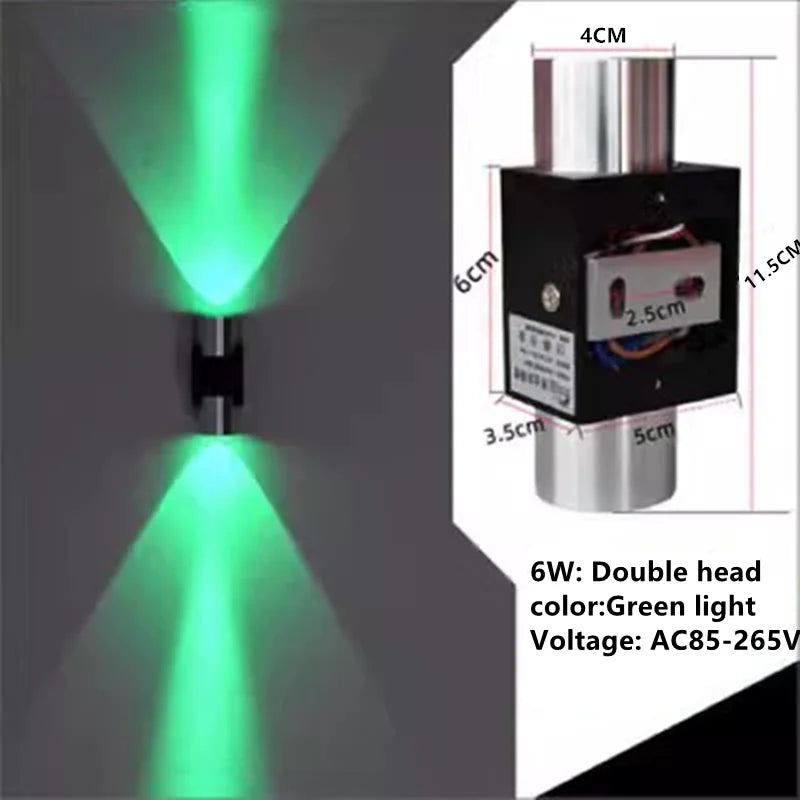 Indoor LED wall lamp 3W 6W aluminum lighting bedroom living room decoration corridor bar KTV lamp corridor wall lamp A85-265V