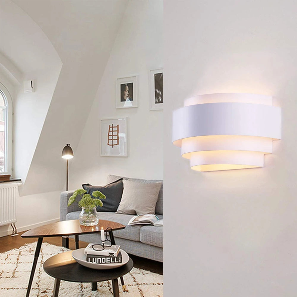 Nordic Style Indoor Lighting E27 LED Wall Lights Modern Up Down Bedside Lamp Fixture Sconce Indoor Corridor Living Room Bedroom