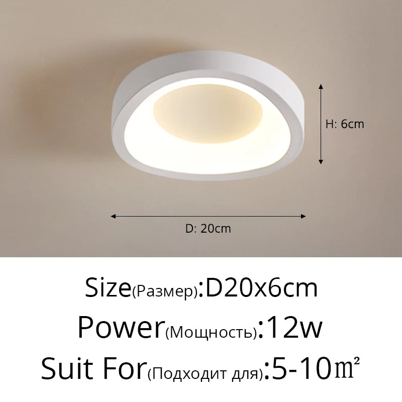 LED Cloakroom Minimalist Ceiling Light Indoor Lighting For Corridor Hallway Cloakroom Entrance Balcony Decorate Luster Lights