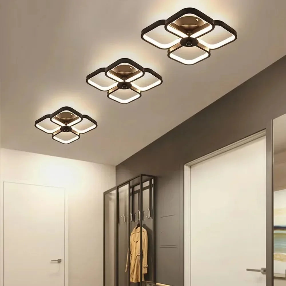 Indoor LED Lighting Fixtures Lack Led Aisle Ceiling Light Modern Lamps Square Shape Surface Living Room Household Deco Hallway