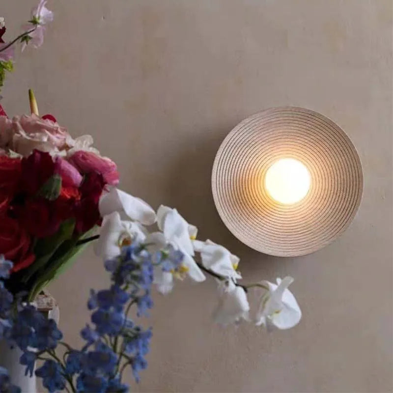Indoor wall lamp.Retro style.Bedroom bedside lamp.Kitchen, study, balcony, corridor decoration.Resin material.Home lighting