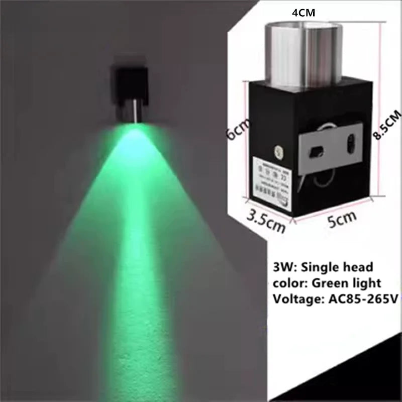 Indoor LED wall lamp 3W 6W aluminum lighting bedroom living room decoration corridor bar KTV lamp corridor wall lamp A85-265V