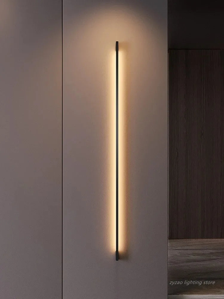 Indoor Atmosphere Handle Wall Lamp Creative LED Strip Linear Lamp Modern Simple Nordic Living Room Decor Wall Lights