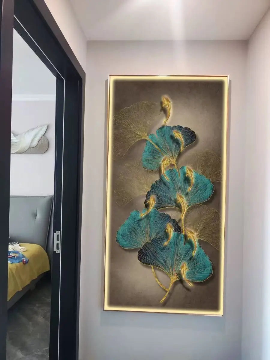 Ginkgo Mural LED Hanging Pendant Lamp