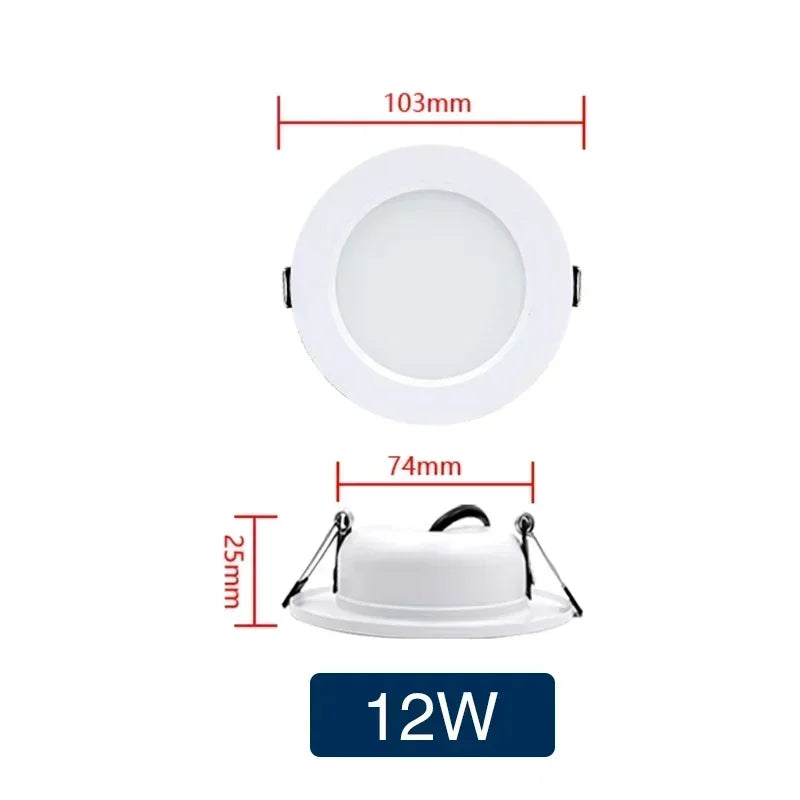 Round LED Downlight — 5W to 18W