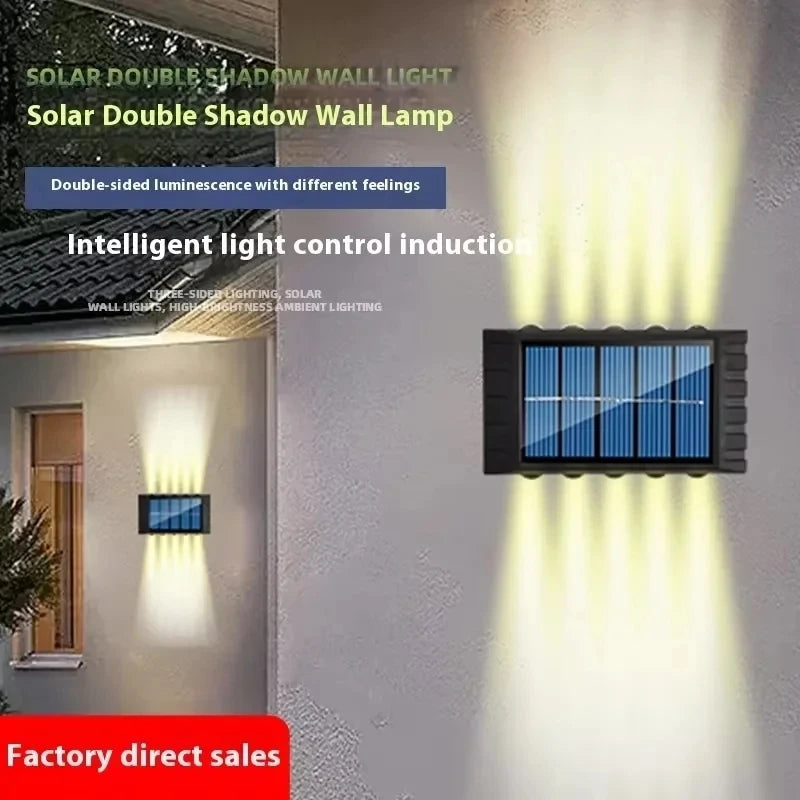 Solar Outdoor Wall Lamp — 4 to 10 LED